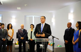 O Presidente do Governo Regional presidiu à cerimónia de inauguração do Centro de Alojamento Temp...