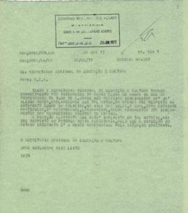 Comunicado acerca da falta de pagamento a professores do Externato Cunha da Silveira, na Ilha de ...