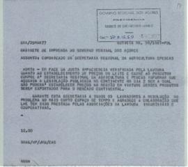 Comunicado acerca do estabelecimento de preços de leite e carne aos produtores