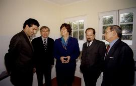 A Secretária de Estado da Habitação com o Secretário Regional da Habitação e Equipamentos com o D...