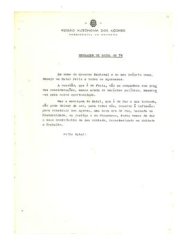 Mensagem de Natal de 76