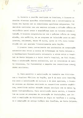 Comunicado do Conselho do Governo de 8 de maio de 1987