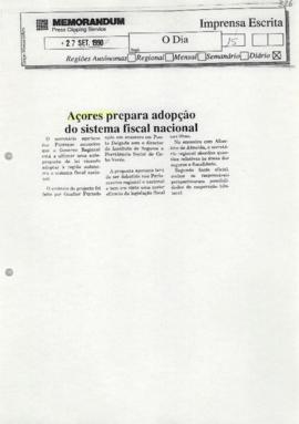 Açores prepara adoção do Sistema Fiscal Nacional