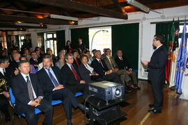 Apresentação da exposição sobre o Centro de Interpretação Marinha Virtual, esteve a cargo do Reit...