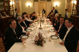 Jantar em honra do comandante cessante da Zona Militar dos Açores, Major-General, Adelino de Mato...
