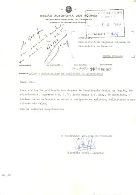 Ofício de envio de notícia para publicação