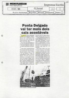 Ponta Delgada vai ter mais dois cais acostáveis