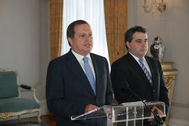 Conferência do presidente do Governo Regional dos Açores, Carlos César, à comunicação social