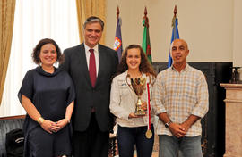 Carolina Bento campeã mundial de Karaté, na vertente de Kata, no Campeonato do Mundo da Polónia