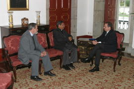 Audiência do Bispo D. Ximenos Belo com o Presidente do Governo Regional, Carlos César