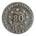80 Réis, D. Maria II