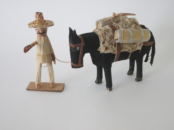  Homem com burro (miniatura) (MSM504)