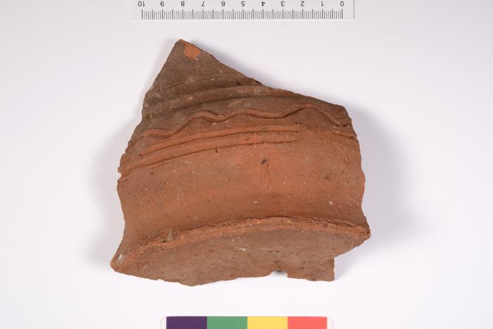 Fragmento de fundo de vaso de flores