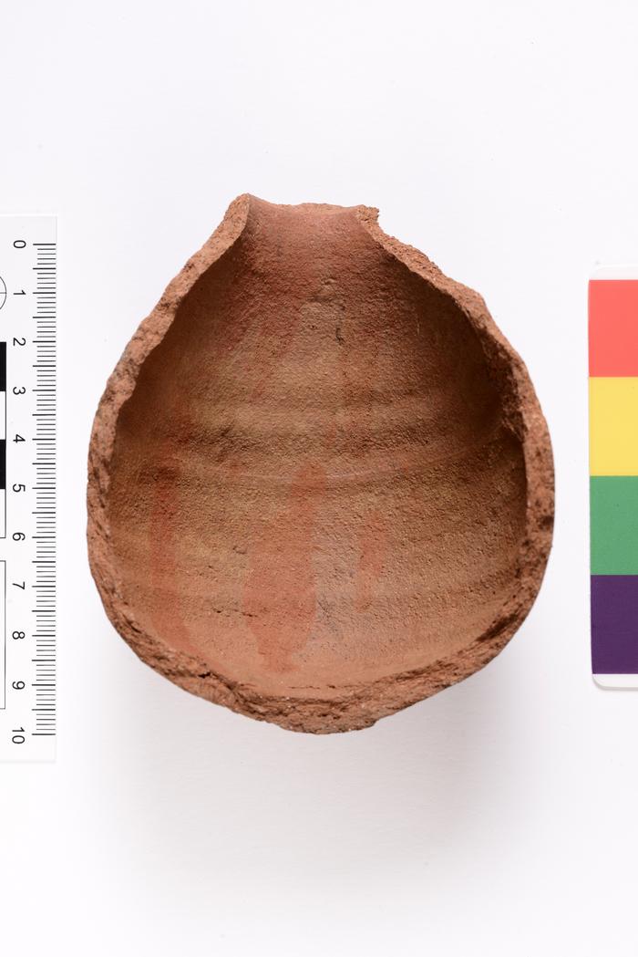 Fragmento de pequena garrafa