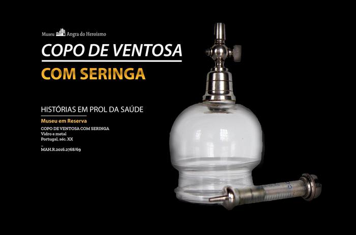 Copo de ventosa com seringa