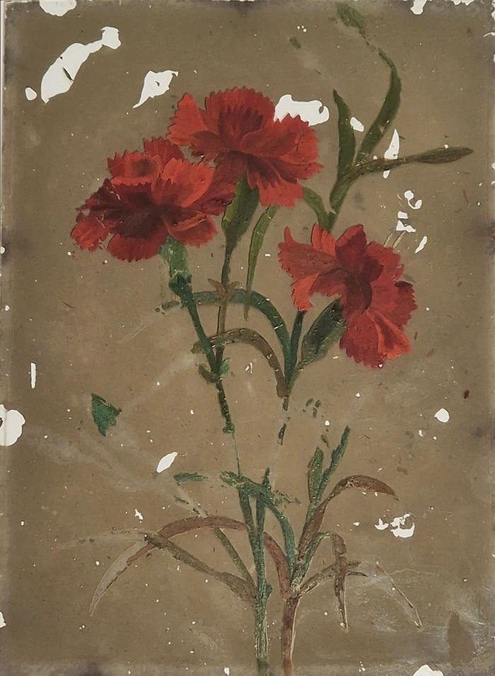 Arranjo de Cravos - Pintura 