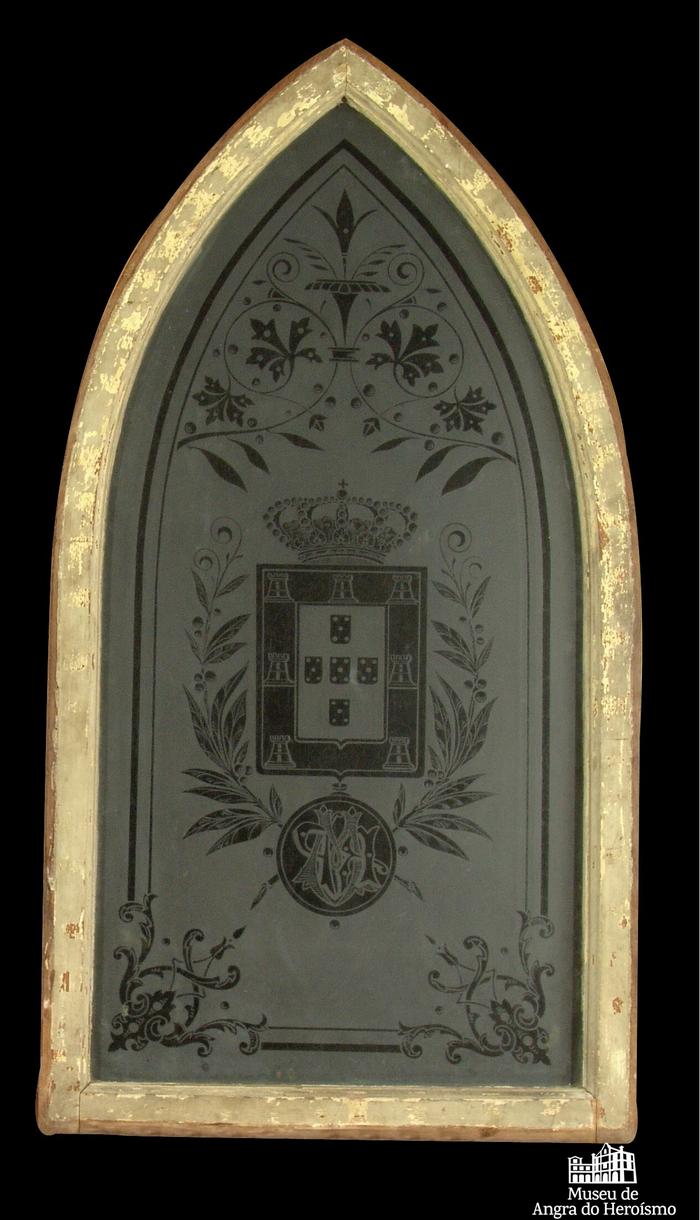 Vidraça do iate <em>Dona Amélia</em>