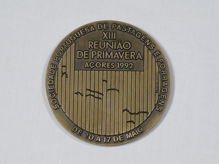 Medalha da XIII Reunião de Primavera da Sociedade Portuguesa de Pastagens e Forragens