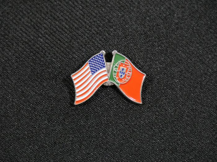 Pin Bandeiras de Portugal e EUA