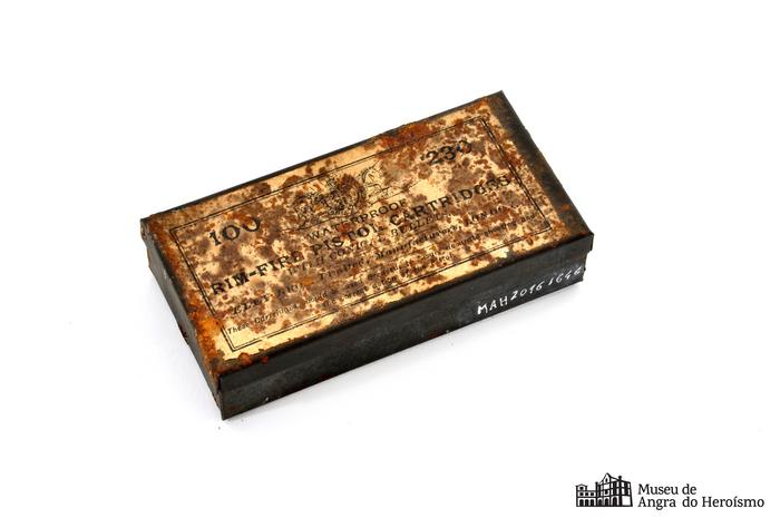 Caixa para munições de pistola .230, de percussão anelar