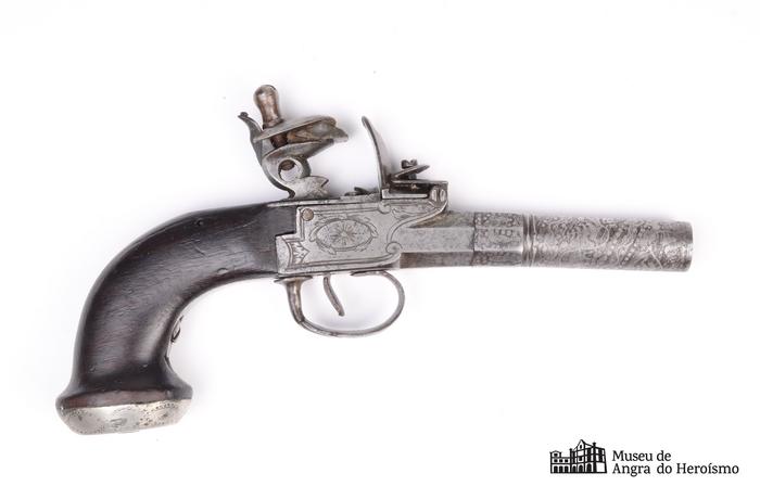 Pistola de bolso de pederneira sistema "boxlock"