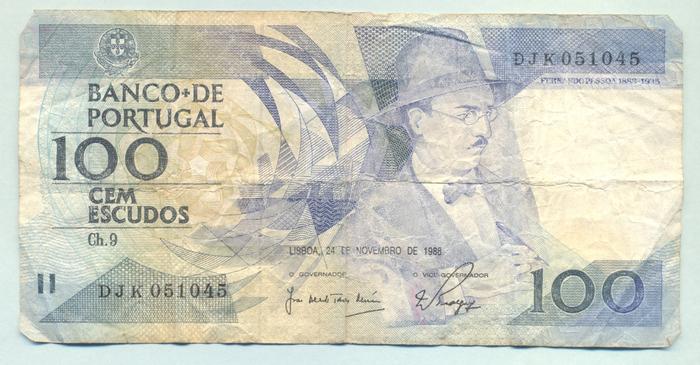 Nota de 100 Escudos, Republica