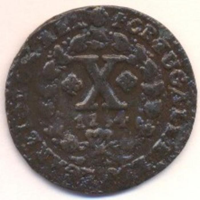 Moeda 10 Réis, D. José I