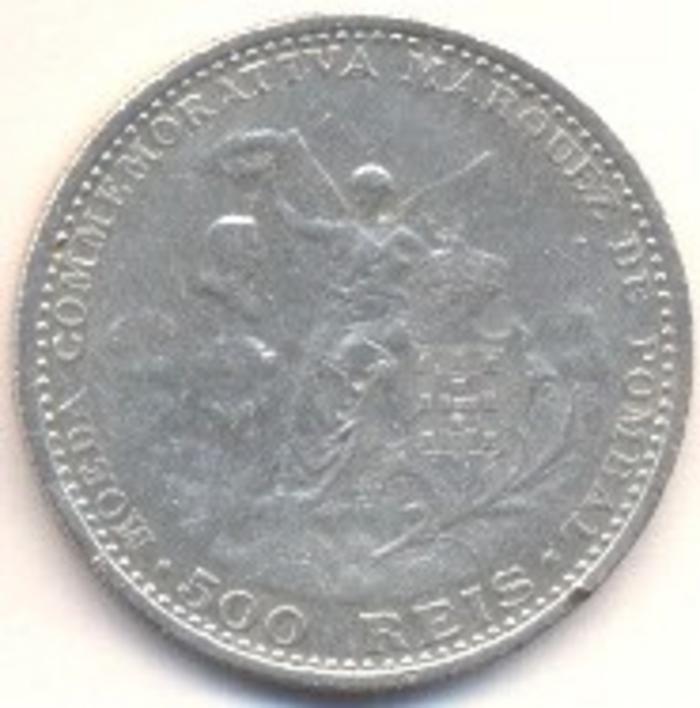 Moeda 500 Réis / 5 Tostões, D. Manuel II