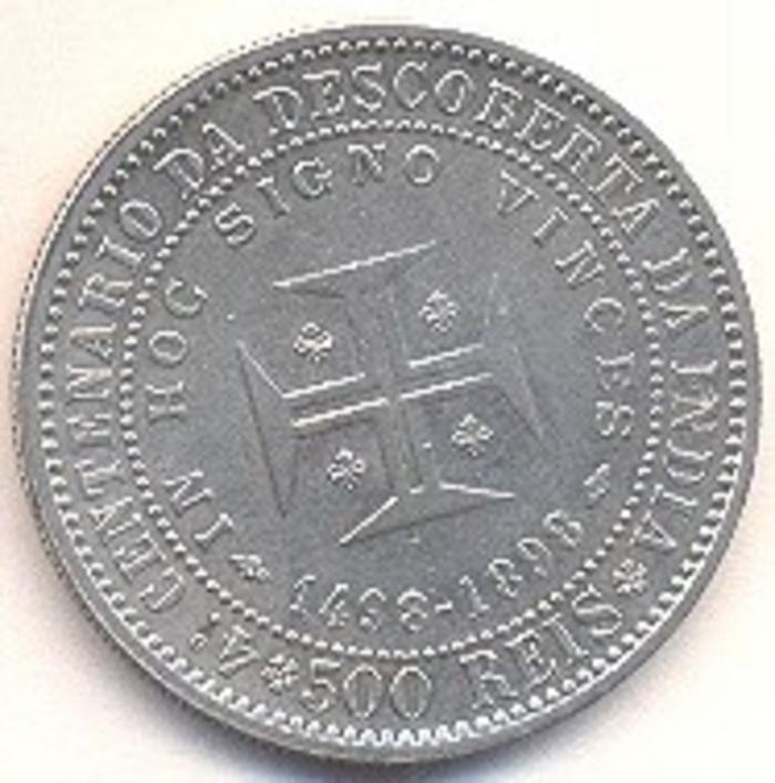 Moeda 500 Réis / 5 Tostões, D. Carlos I