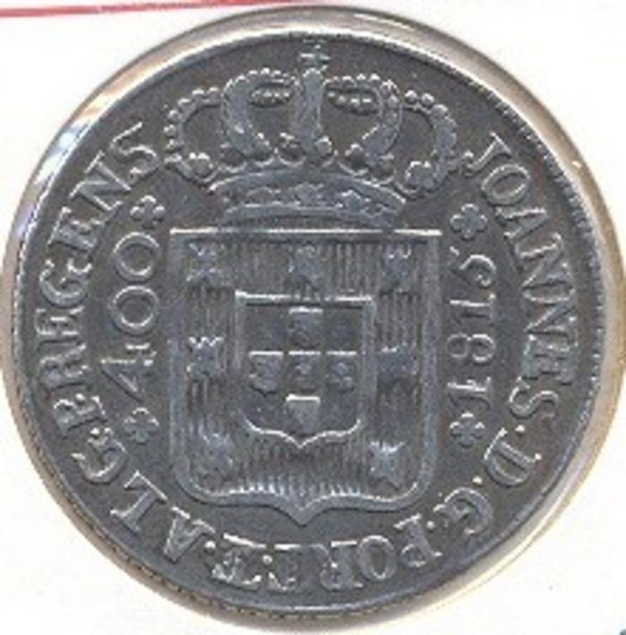 Moeda 400 Réis / Cruzado Novo, D. João VI