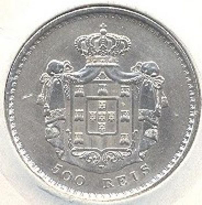 Moeda 500 Réis / 5 Tostões, D. Maria II
