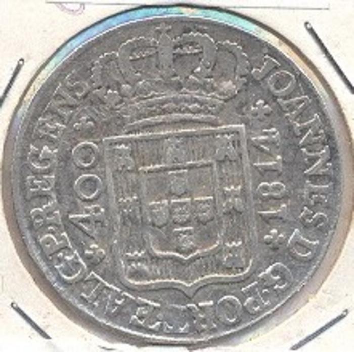 Moeda 400 Réis / Cruzado Novo, D. João VI