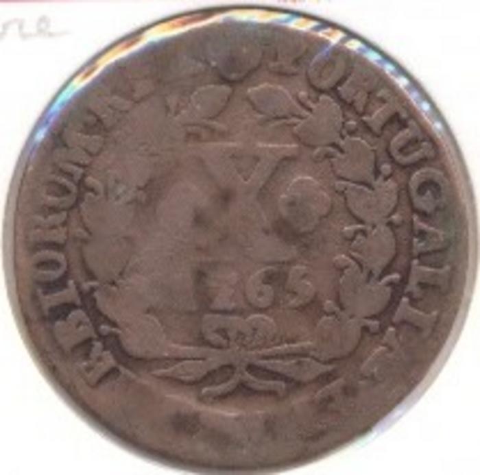 Moeda 10 Réis / ½ Vintém, D. José I