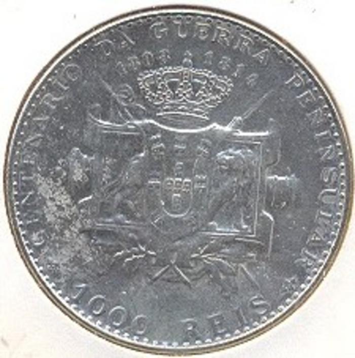Moeda 1000 Réis / 10 Tostões, D. Manuel II