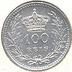 Moeda 100 Réis / Tostão, D. Manuel II