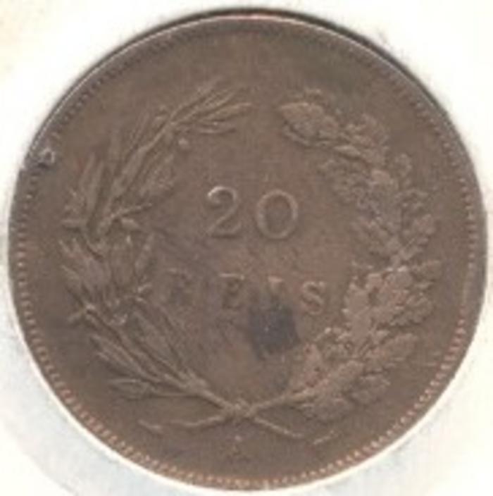 Moeda 20 Réis, D. Carlos I