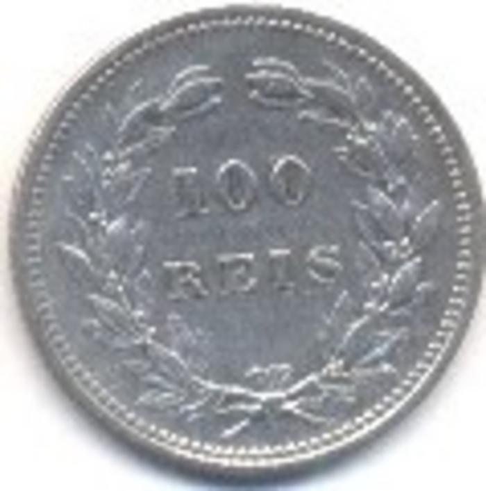 Moeda 100 Réis / 1 Tostão, D Carlos I