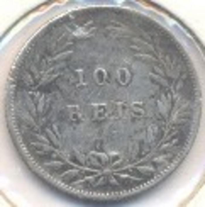 Moeda 100 Réis / Tostão, D. Luís I 