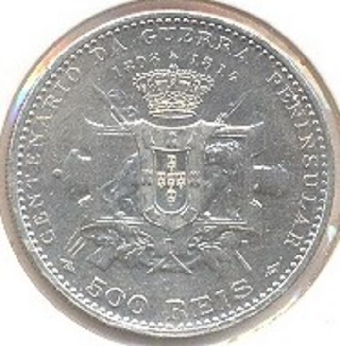 Moeda 500 Réis / 5 Tostões, D. Manuel II