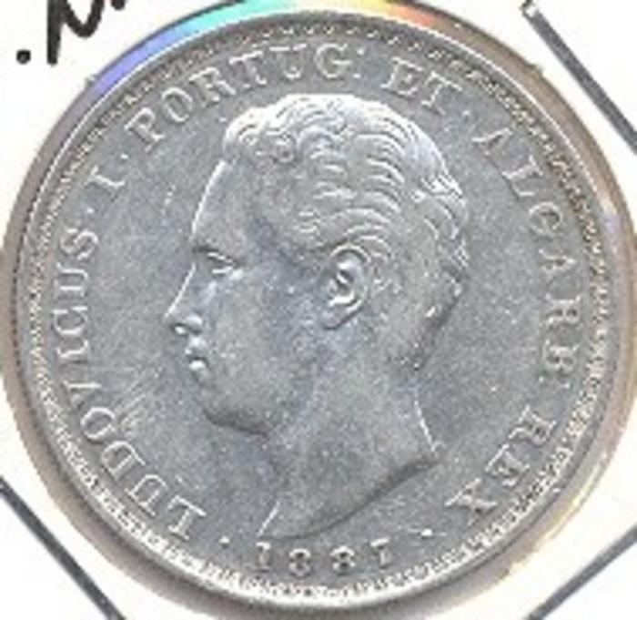 Moeda 500 Réis / 5 Tostões, D. Luís I