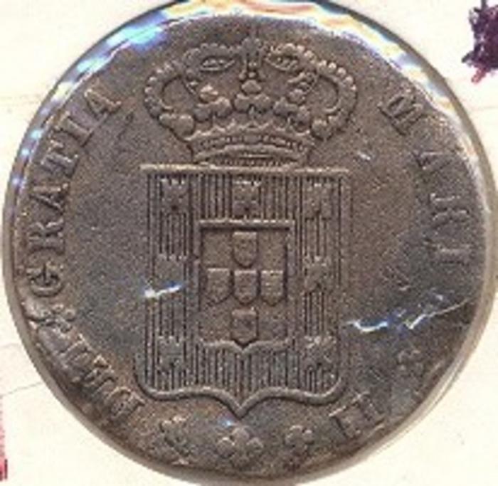 Moeda 10 Réis, D. Maria II