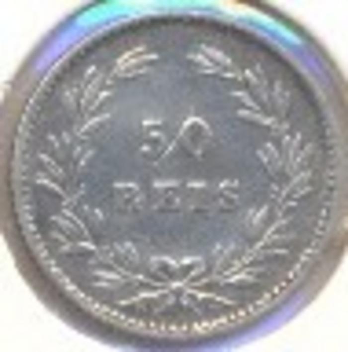 Moeda 50 Réis / ½ Tostão, D. Luís I
