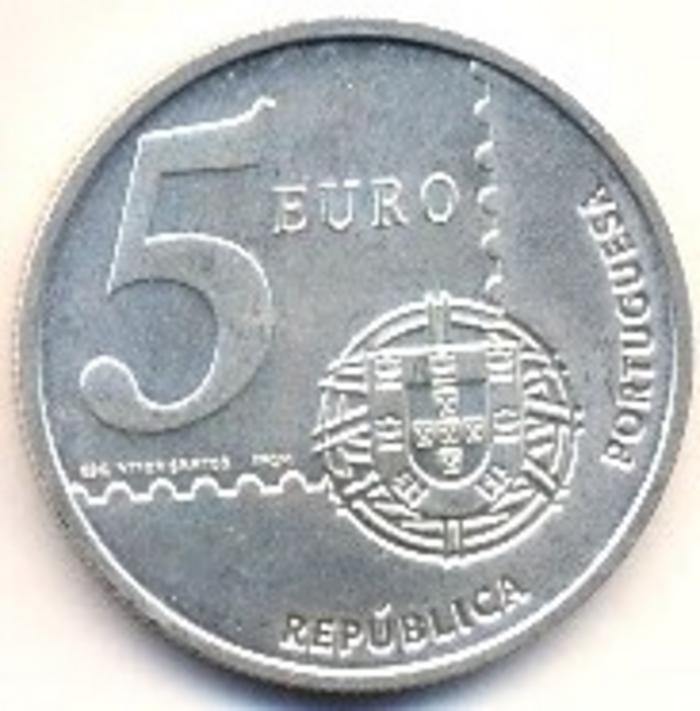 Moeda 5 Euros, Portugal 