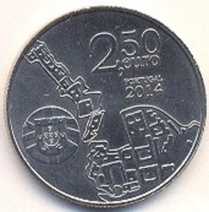 Moeda 2 ½ Euros, Portugal
