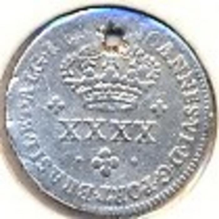Moeda 40 Réis / ½ Tostão, D. João VI