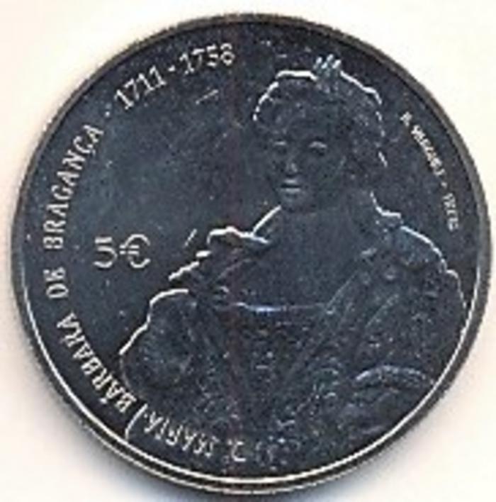Moeda 5 Euros, Portugal 