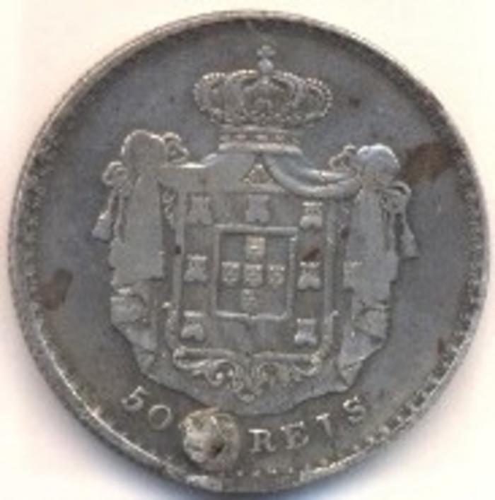 Moeda 500 Réis / 5 Tostões / Meia Coroa, D. Maria II