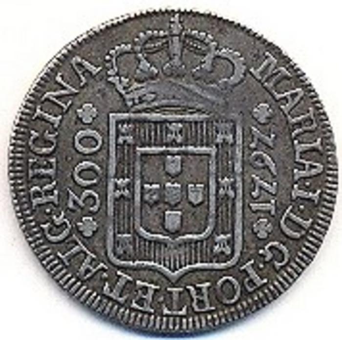 Moeda 300 Réis / 3 Tostões - Açores, D. Maria I