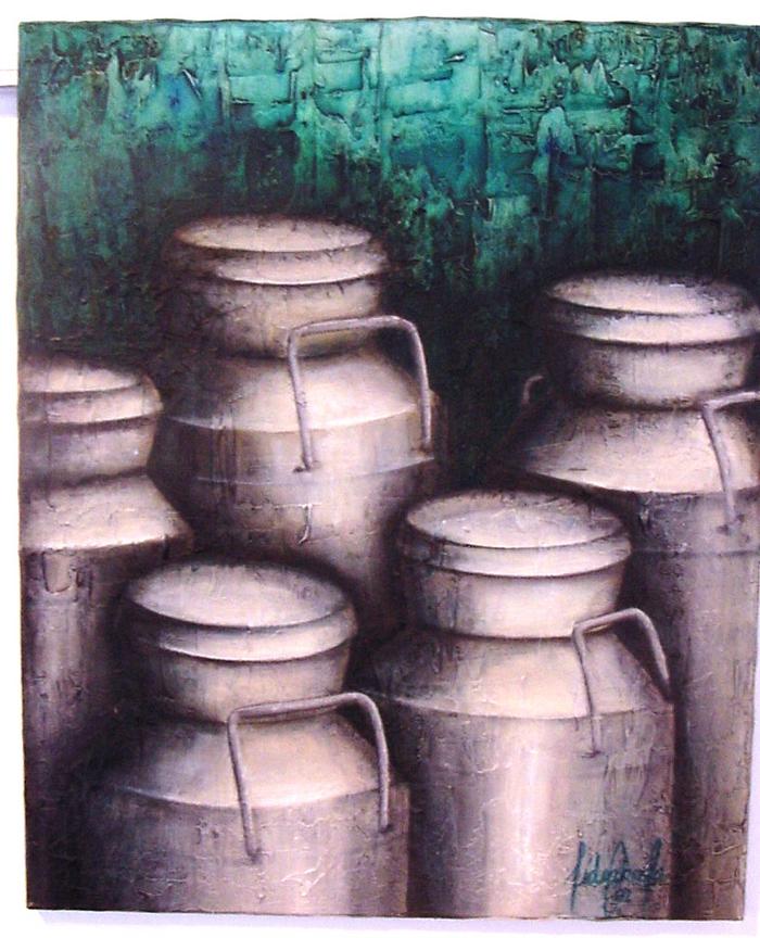 Pintura - Bilhas de Leite