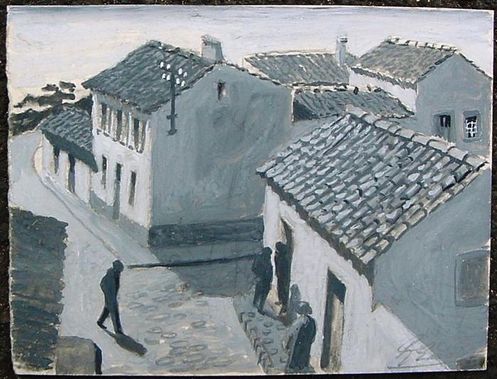 Pintura - A Vida na Aldeia